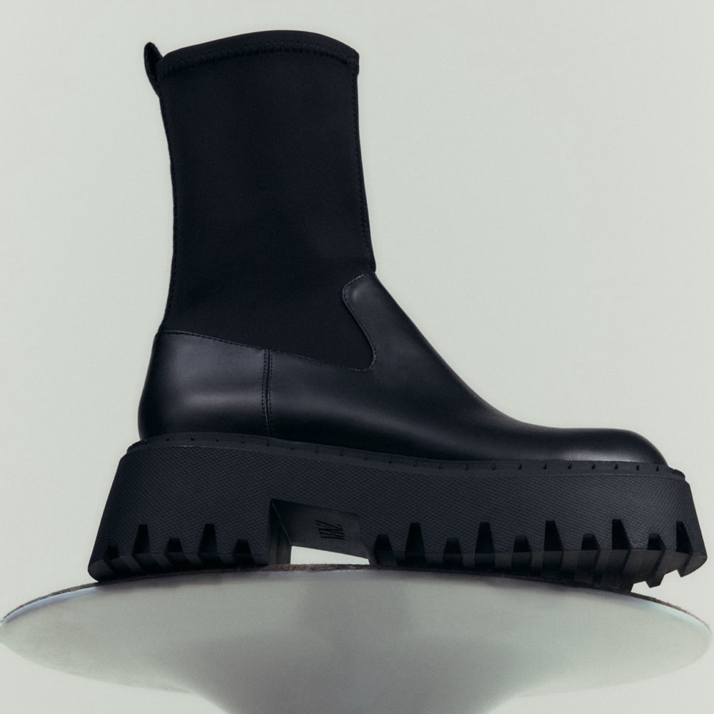 Zara sock style ankle boots